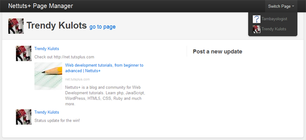 Nettuts+ Page Manager