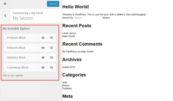 Image: /uploads/posts/868/assets/users/164/posts/24727/image/image7.jpg Adding Sortable types to the Customizer
