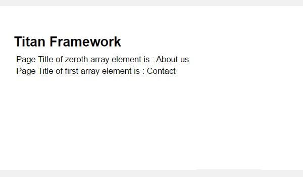 Viewing multi-check page options in the front-end