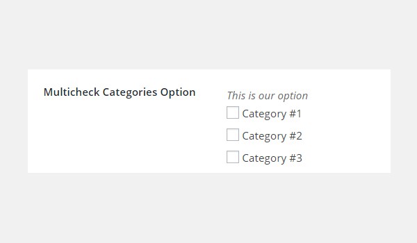 Adding Multicheck-Categories Type Options in Titan