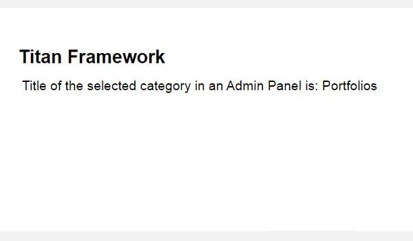 Viewing the result of the selected category on the front-end