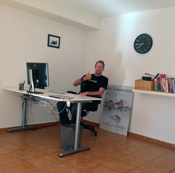 Ian Yates at work